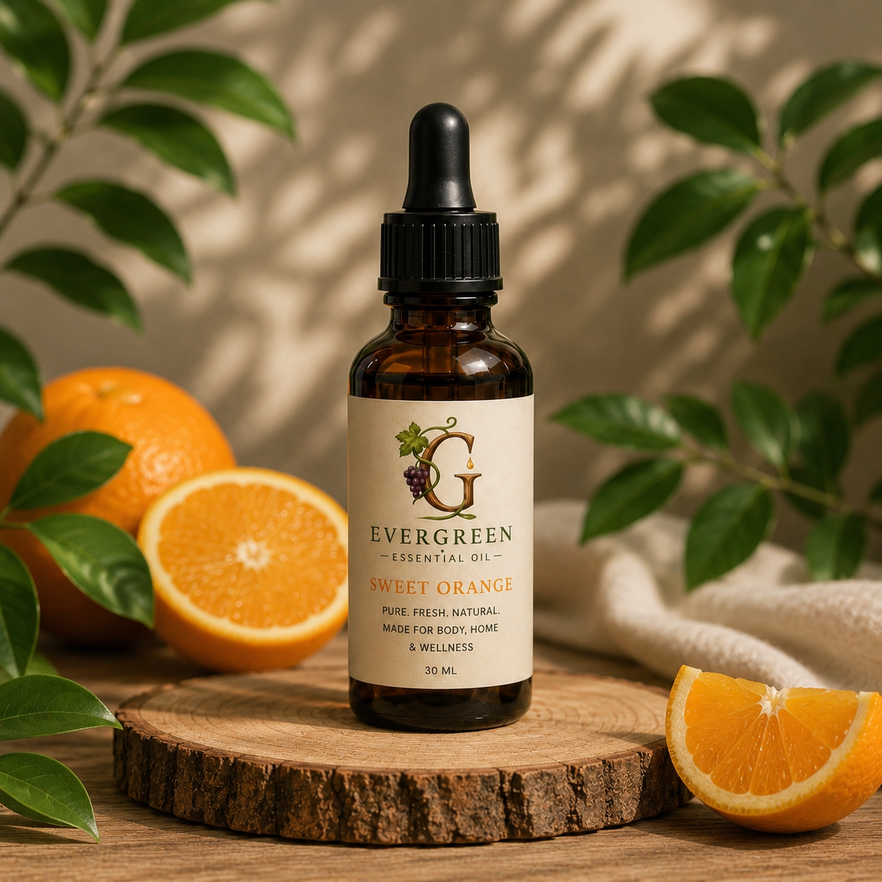 Sweet orange essential oil botanical blend 100% natural